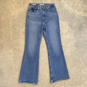 Levis Premium 70s High Flare Jeans Womens 28 28x32 Blue High Rise Denim